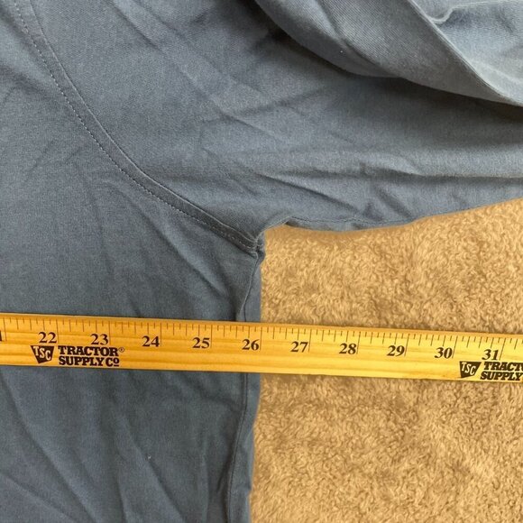 NWOT Lands' End Men's XL Long-Sleeve Shirt Bird Pocket Print Blue Cotton - Picture 4 of 7